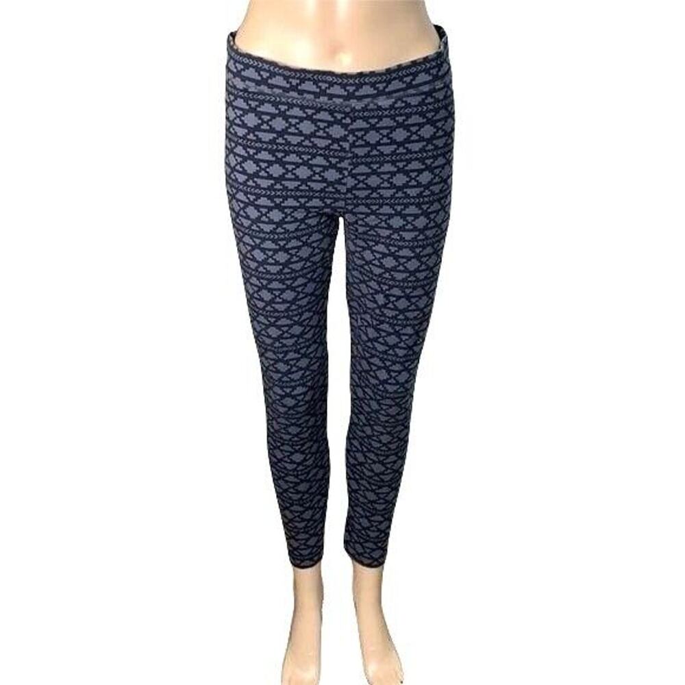 PINK Victorias Secret Womens Leggings Casual Skinny Ankle Length Geo Print Large